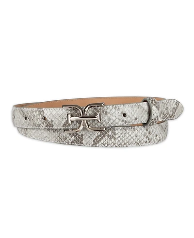 Sam Edelman Women's Ultra Skinny Double-e Logo Plaque Buckle Belt