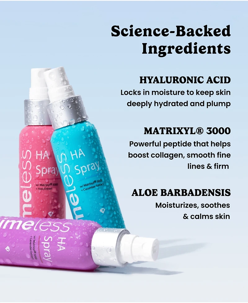 Timeless Skin Care Mini Hydrating Peptide Spray Set