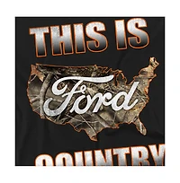 Logovision Big & Tall Ford Go Further Orange Camo T-Shirt