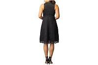 Kiyonna Women's Pin Up Boudoir Sleeveless Lace Cocktail Dress
