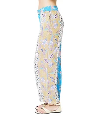 Central Park West Women's Maisie Floral Blocked Pants