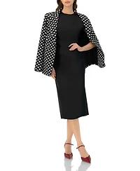 Ivonne Women's Double-Breasted Polka Dot Blazer