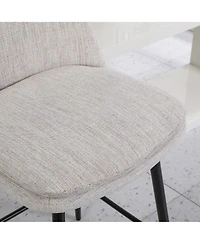 Clihome Set of 2 Counter Height Swivel Bar Stools, Barstools, 25.6" Seat Stools