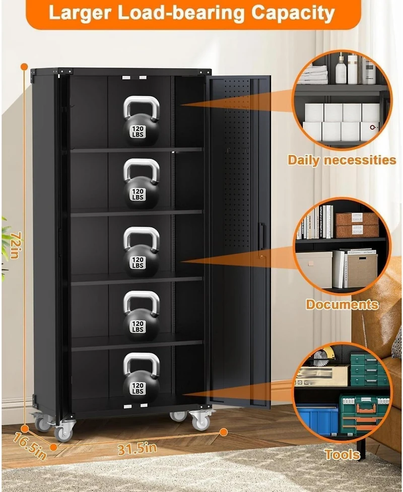gaomon 72"H Garage Storage Cabinet