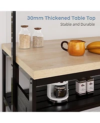 gaomon Kitchen Island Bakers Rack 5