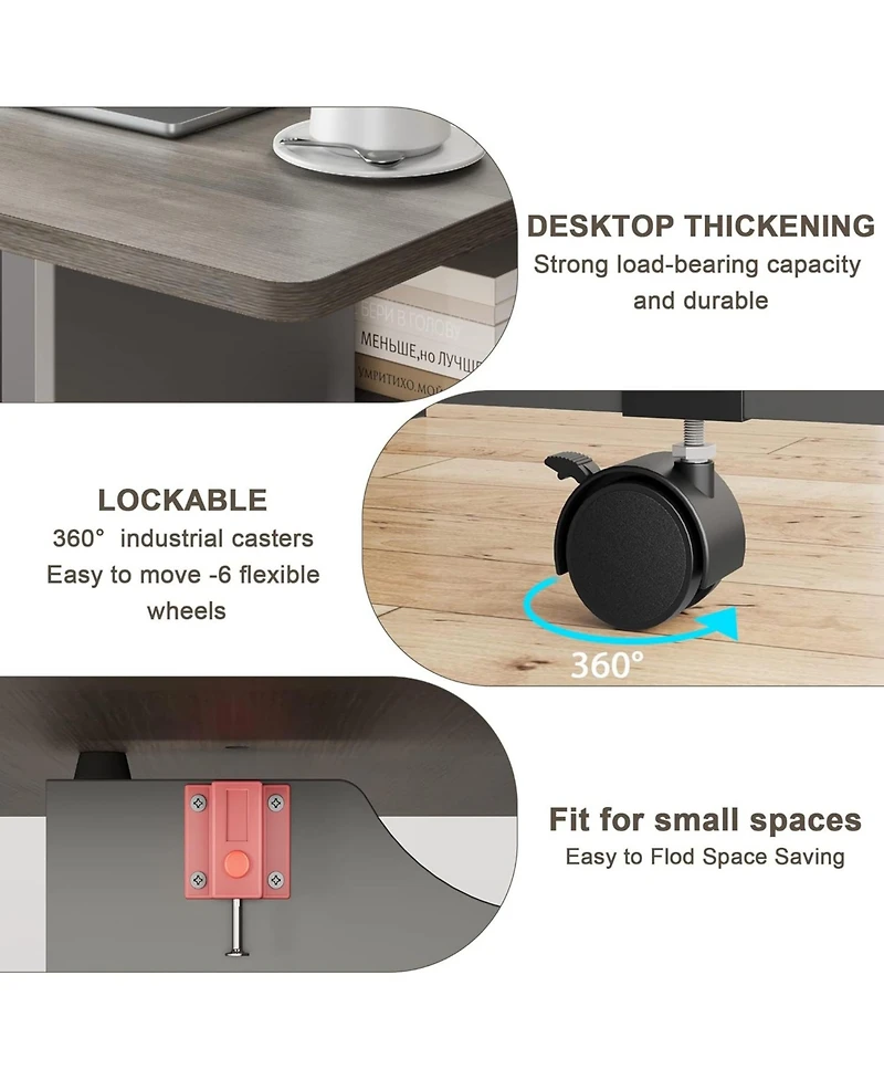 gaomon Folding Dining Table Drop Leaf Table for Small Spaces