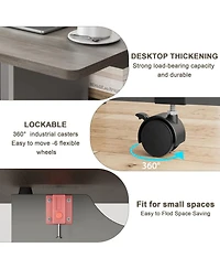 gaomon Folding Dining Table Drop Leaf Table for Small Spaces