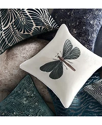 Z Gallerie Beaded Dragonfly Pillow