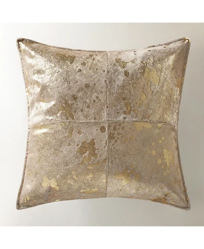 Z Gallerie Metallic Hide Pillow
