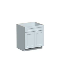 Boyel Living W30" Dove Sink Base Cabinet with Full Overlay Hdf Doors and Dovetail Drawer