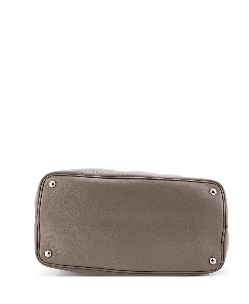 Pre-Owned Prada Large Cuir Double Tote Saffiano Leather