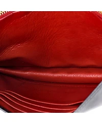 Pre-Owned Prada Mini Monochrome Wallet on Chain Saffiano Leather
