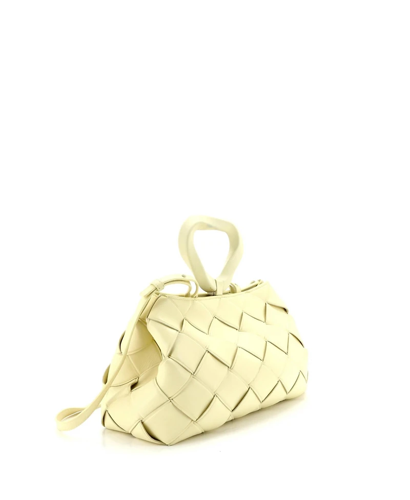 Pre-Owned Bottega Veneta Grasp Top Handle Bag Maxi Intrecciato Leather