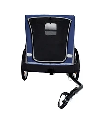 Zeus & Ruta 2-in-1 Cat Trailer Cart with Detachable Hitch Push Handle Quick Release Wheel Storage