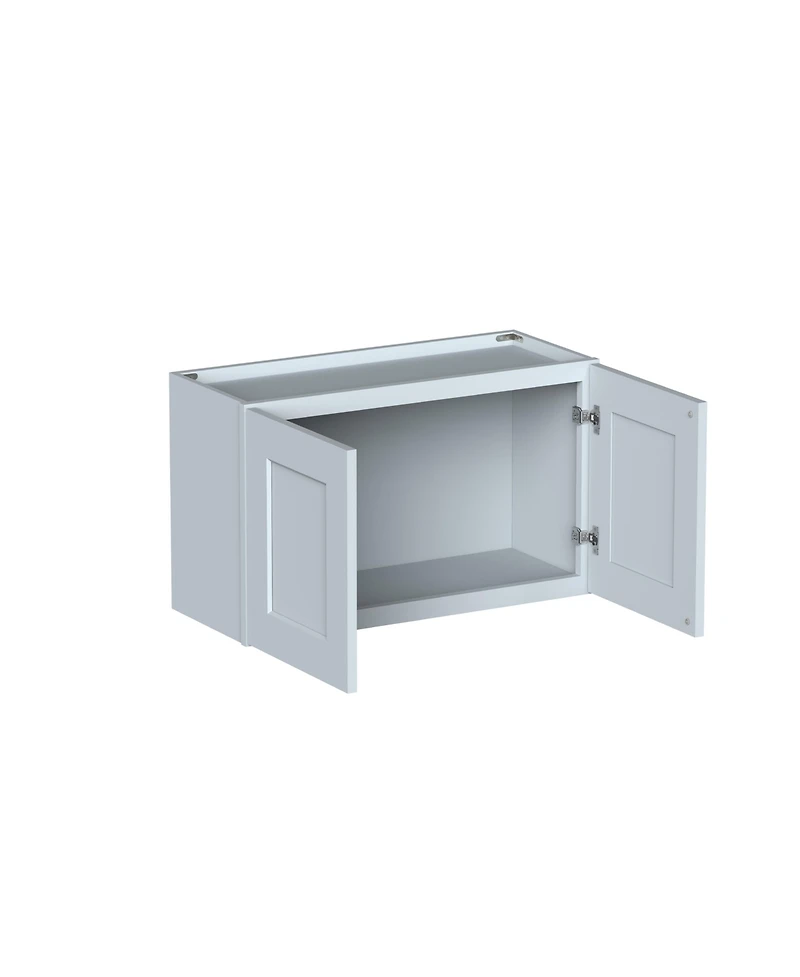 Boyel Living W30" Short Wall Cabinet with Full Overlay Hdf Door for Custom Kitchen or Bathroom