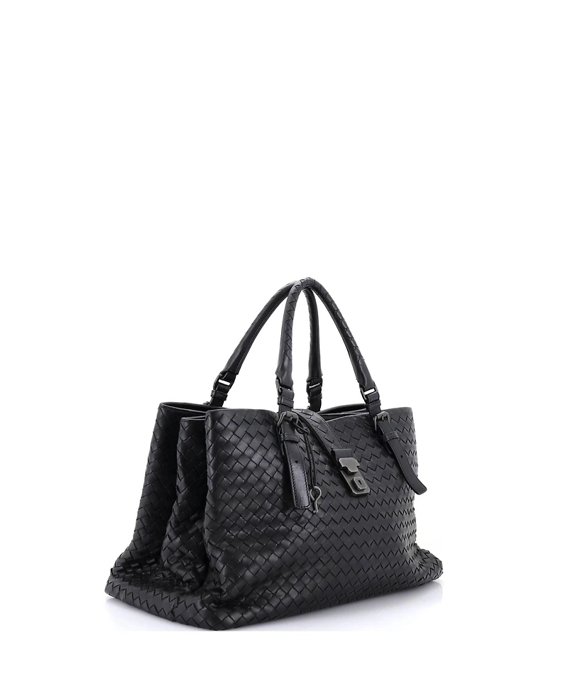 Pre-Owned Bottega Veneta Large Roma Bag Intrecciato Nappa