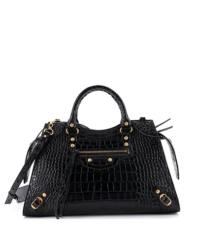 Pre-Owned Balenciaga Medium Neo Classic City Bag Embossed Leather