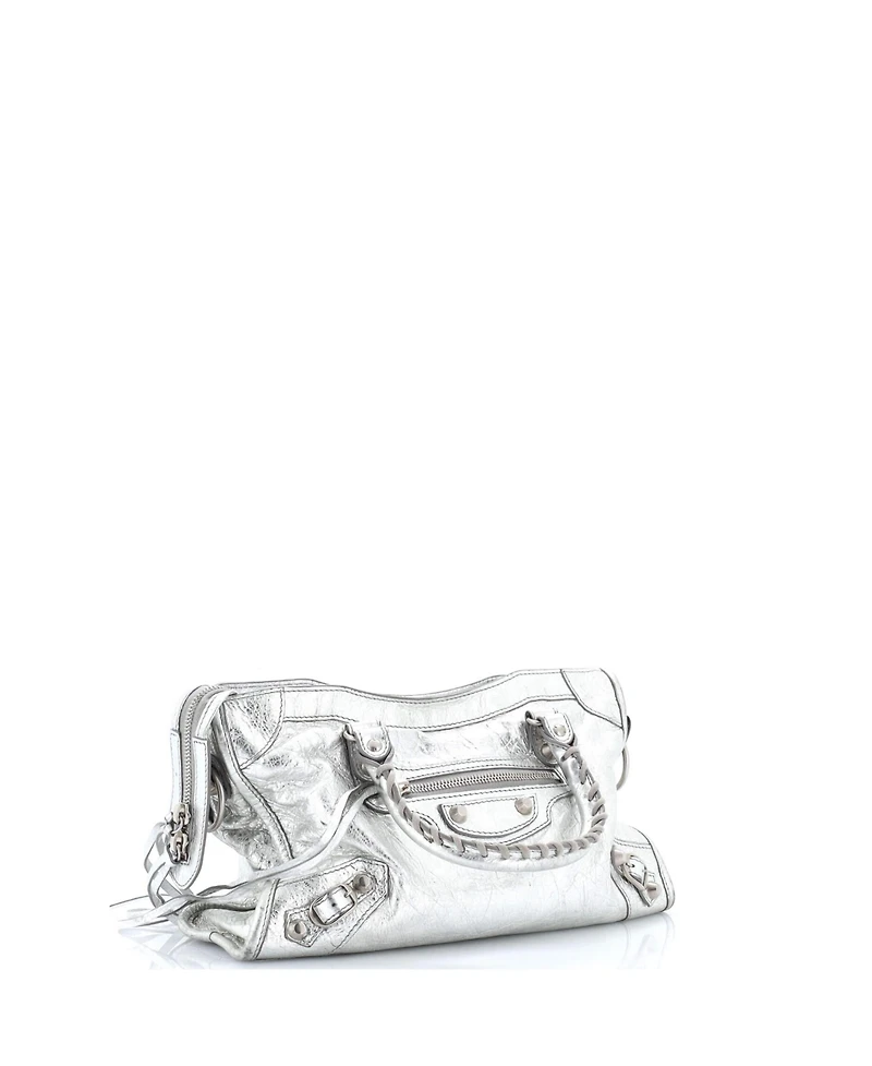 Pre-Owned Balenciaga Small City Classic Studs Bag Leather