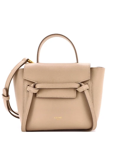 Pre-Owned Celine Pico Belt Bag Textured Leather