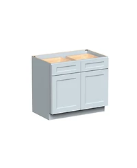 Boyel Living W39" Dove Standard Base Cabinet with Full Overlay Door and Dovetail Drawer
