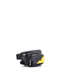 Pre-Owned Fendi Front Pocket Monster Waist Bag Leather