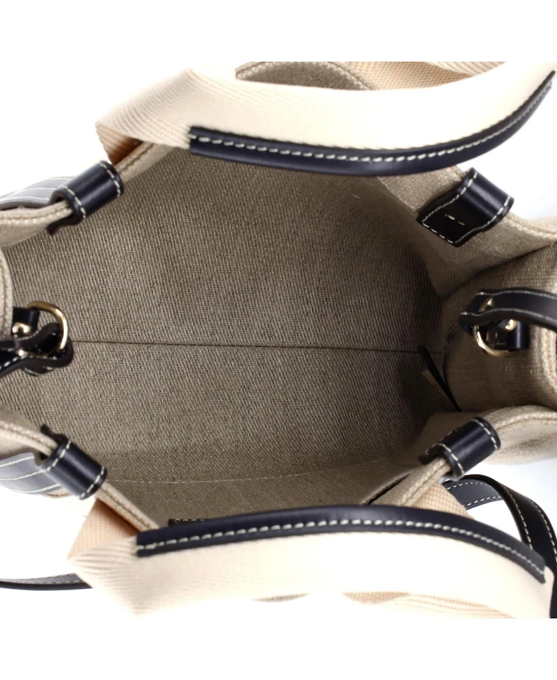 Pre-Owned Chloe Small Woody Tote Canvas with Leather