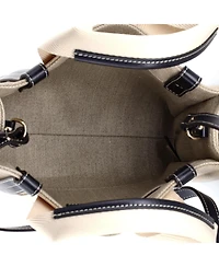 Pre-Owned Chloe Small Woody Tote Canvas with Leather