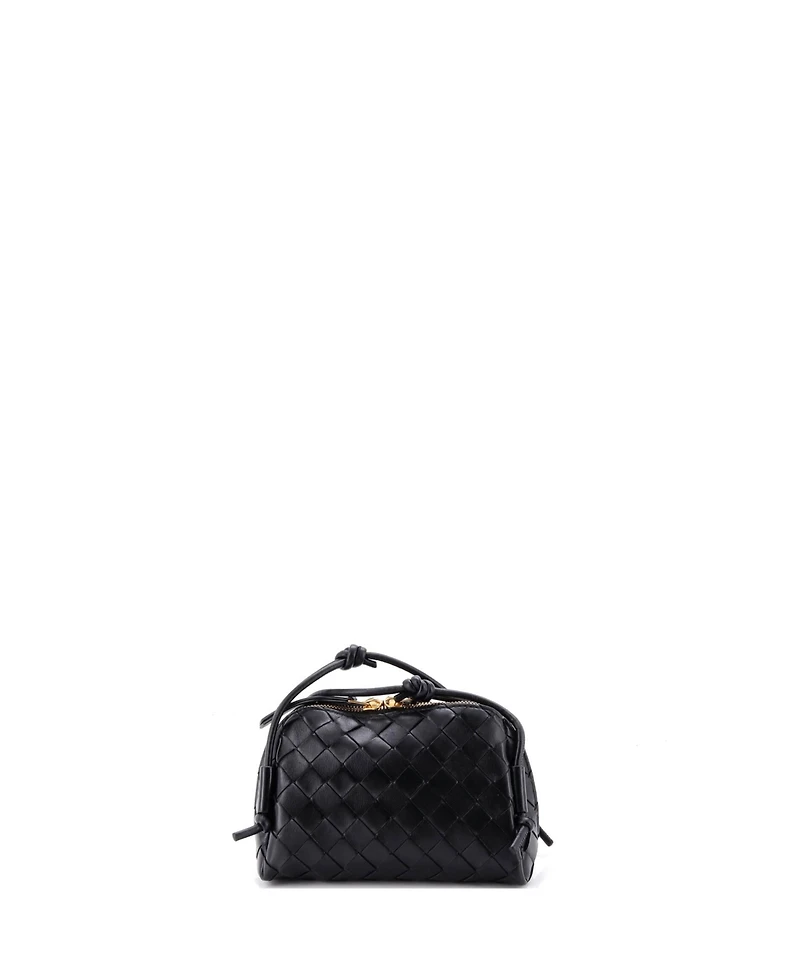 Pre-Owned Bottega Veneta Mini Concert Crossbody Pouch Intrecciato Nappa