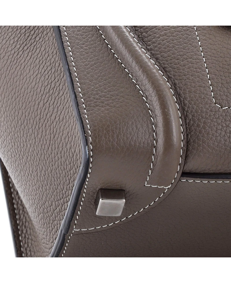 Pre-Owned Celine Micro Luggage Bag Grainy Leather