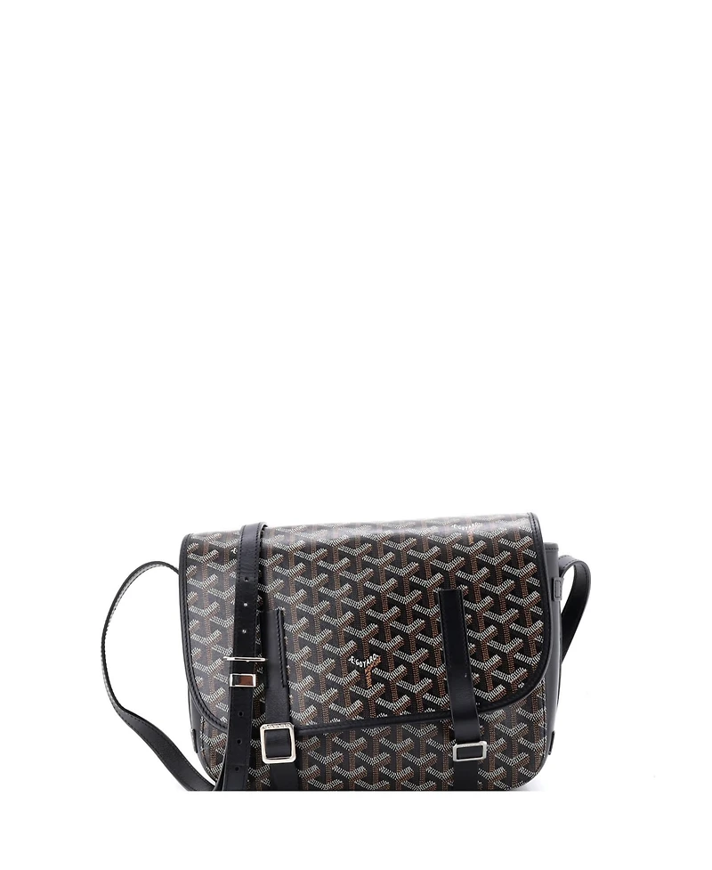 Pre-Owned Goyard Mm Belvedere Messenger Bag Coated Canvas