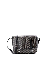 Pre-Owned Goyard Mm Belvedere Messenger Bag Coated Canvas