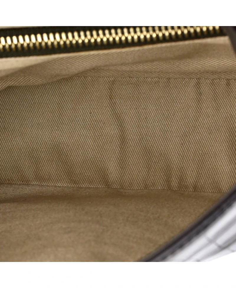 Pre-Owned Chloe Small C Double Carry Bag Embossed Leather