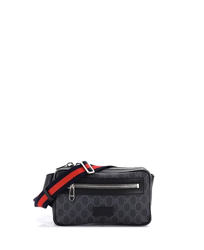 Pre-Owned Gucci Small Soft Zip Belt Bag Gg Coated Canvas