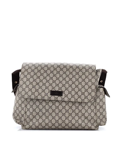 Pre-Owned Gucci Diaper Bag Gg Coated Canvas