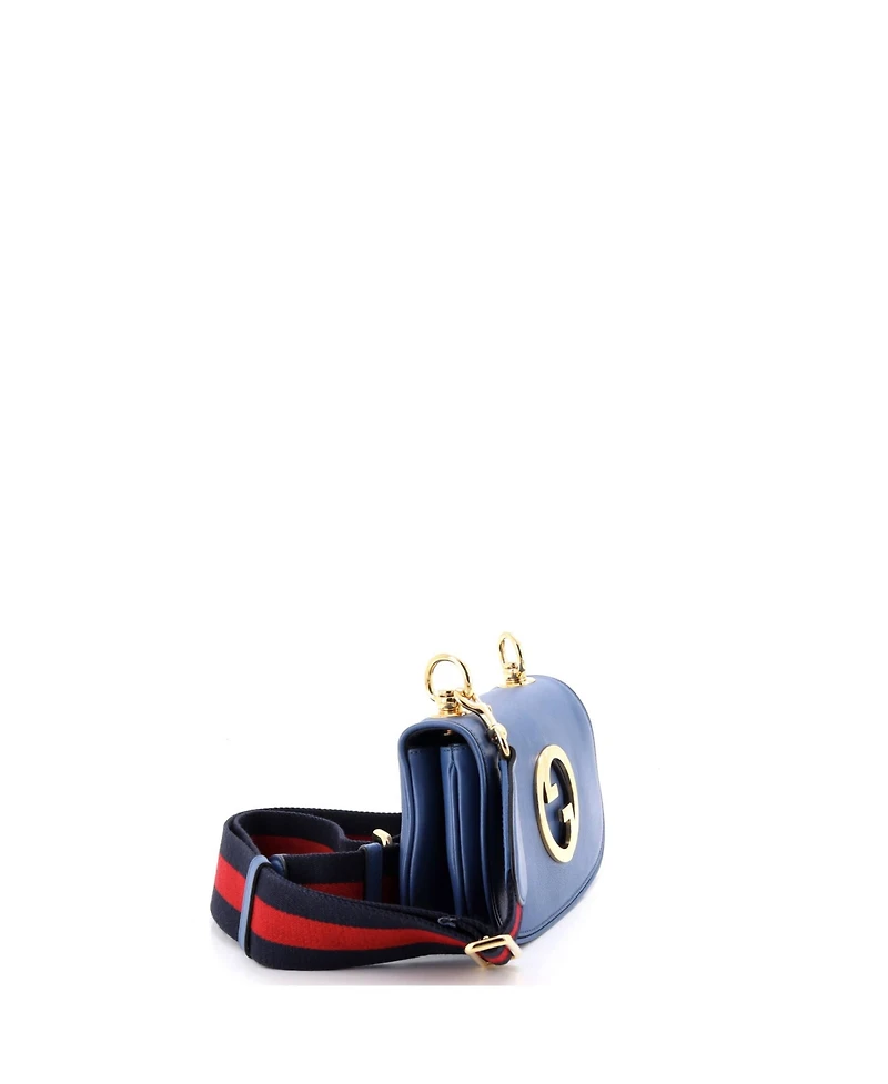 Pre-Owned Gucci Mini Blondie Nm Flap Bag Leather