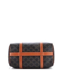 Pre-Owned Celine Medium Boston Bag Triomphe Coated Canvas