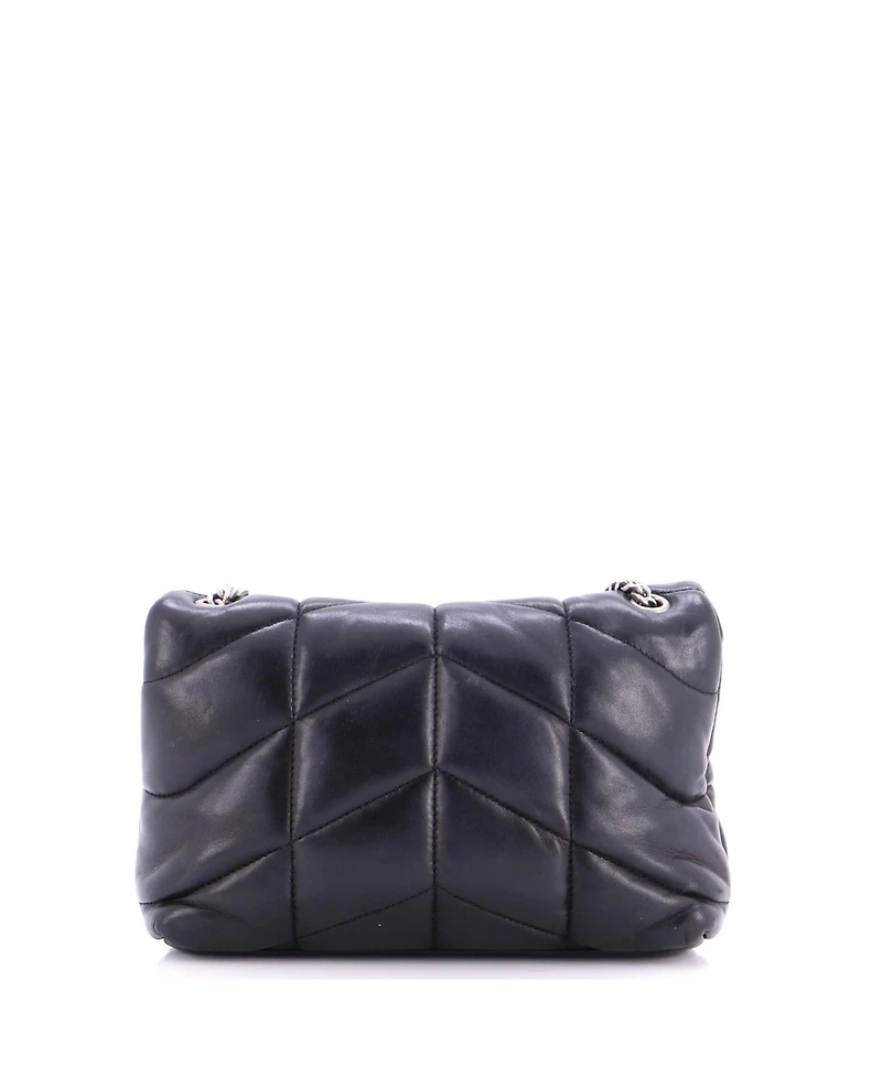 Pre-Owned Saint Laurent Mini Loulou Puffer Shoulder Bag Quilted Leather