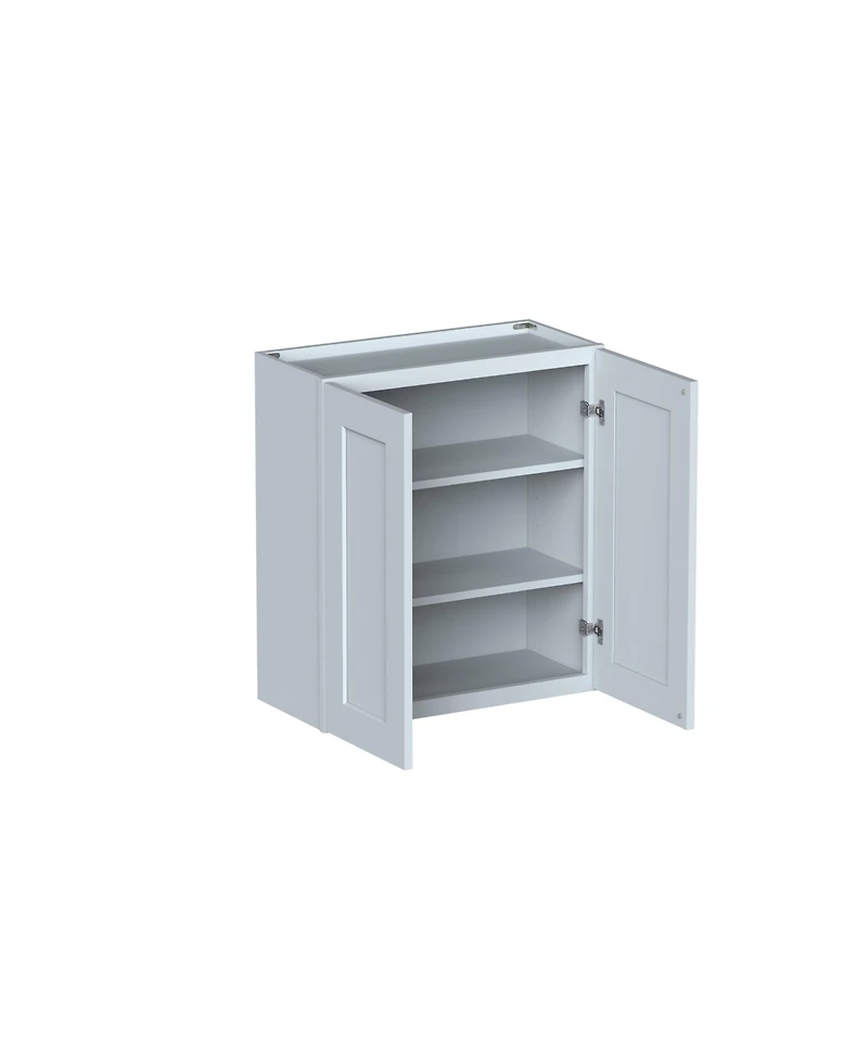 Boyel Living W27" Wall Cabinet with Full Overlay Hdf Door for Custom Kitchen or Bathroom