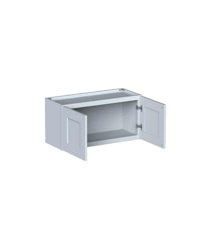Boyel Living W30" Dove Short Wall Cabinet with Full Overlay Hdf Door for Custom Kitchen or Bathroom