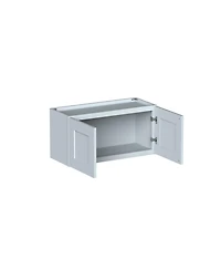 Boyel Living W30" Dove Short Wall Cabinet with Full Overlay Hdf Door for Custom Kitchen or Bathroom