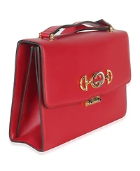 Pre-Owned Gucci Red Smooth Calfskin Small Zumi Shoulder Flap Bag