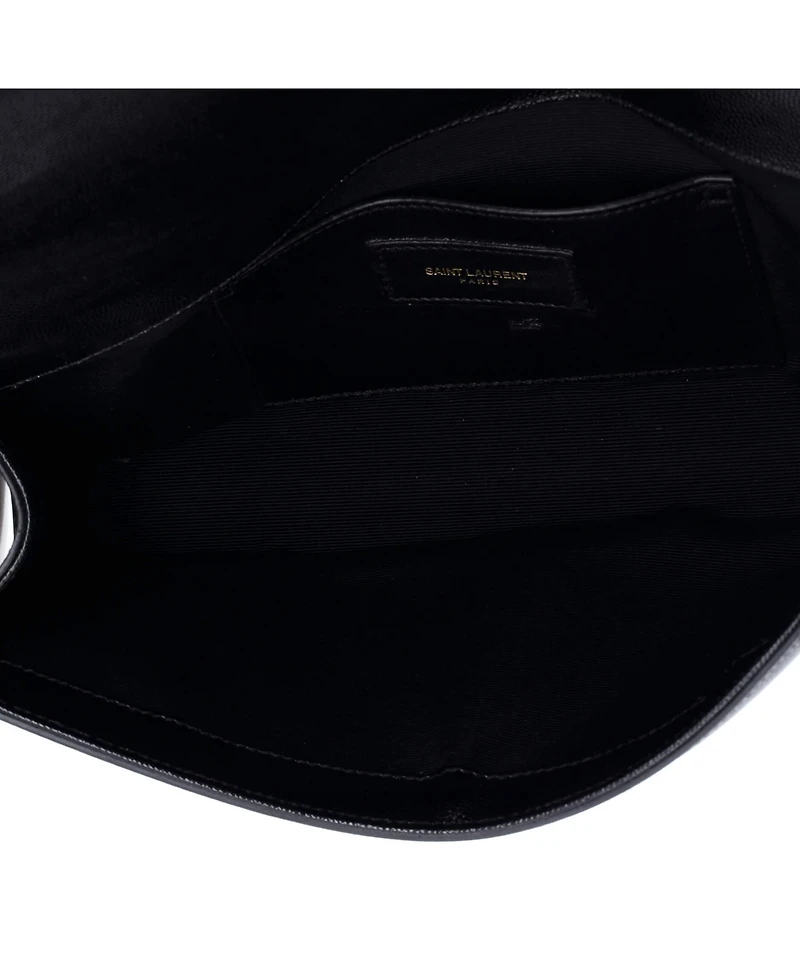 Pre-Owned Saint Laurent Long Classic Monogram Clutch Leather