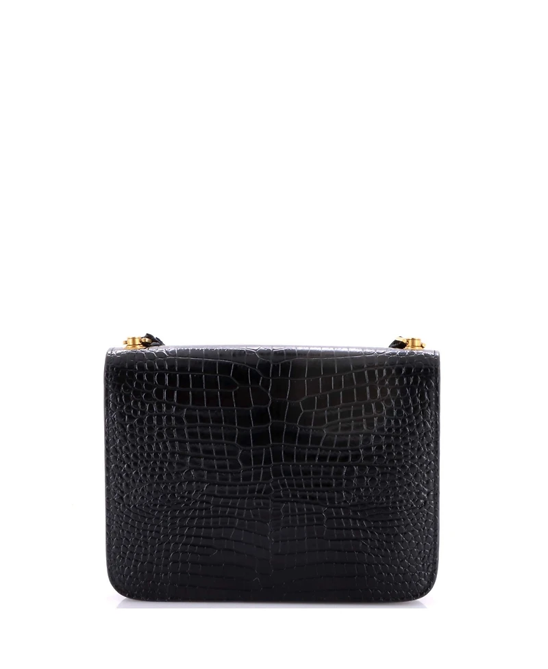 Pre-Owned Saint Laurent Medium Carre Satchel Embossed Leather