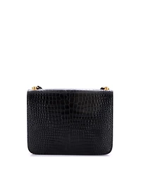 Pre-Owned Saint Laurent Medium Carre Satchel Embossed Leather