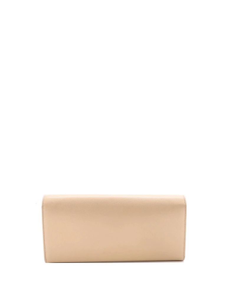 Pre-Owned Saint Laurent Long Classic Monogram Clutch Leather