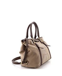Pre-Owned Prada Medium Logo Convertible Tote Canvas with Leather