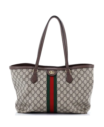 Pre-Owned Gucci Medium Ophidia Shopping Tote Gg Coated Canvas