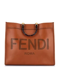 Pre-Owned Fendi Large Sunshine Shopper Tote Leather