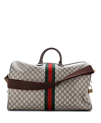 Pre-Owned Gucci Large Ophidia Convertible Boston Bag Gg Coated Canvas