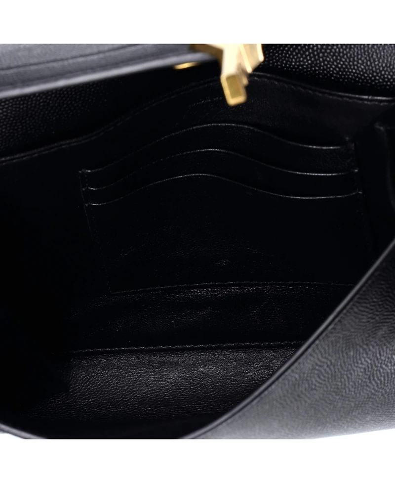 Pre-Owned Saint Laurent Mini Cassandra Chain Wallet Leather